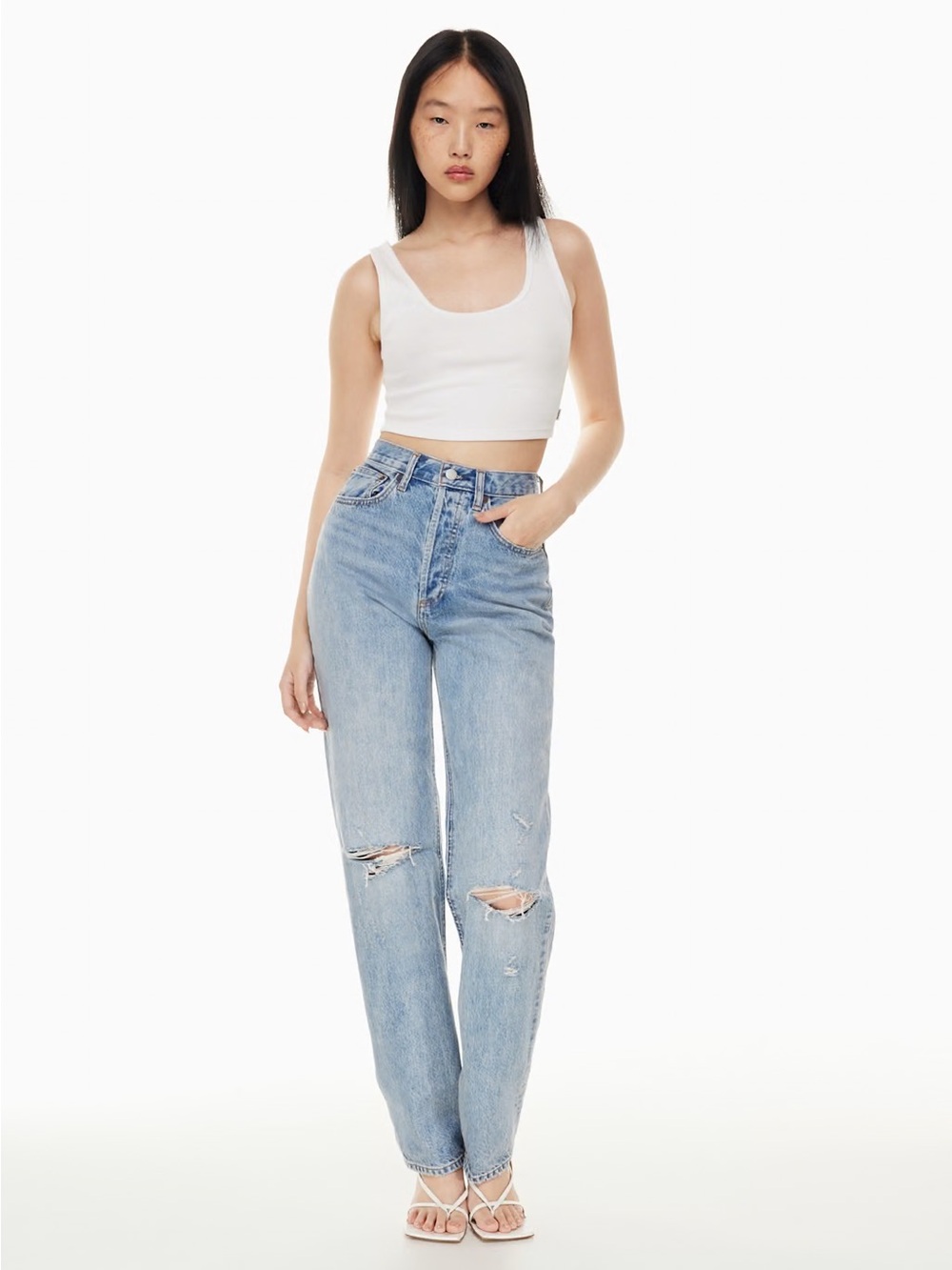 Aritzia Denim Forum The Joni High Rise Loose 32L size 29